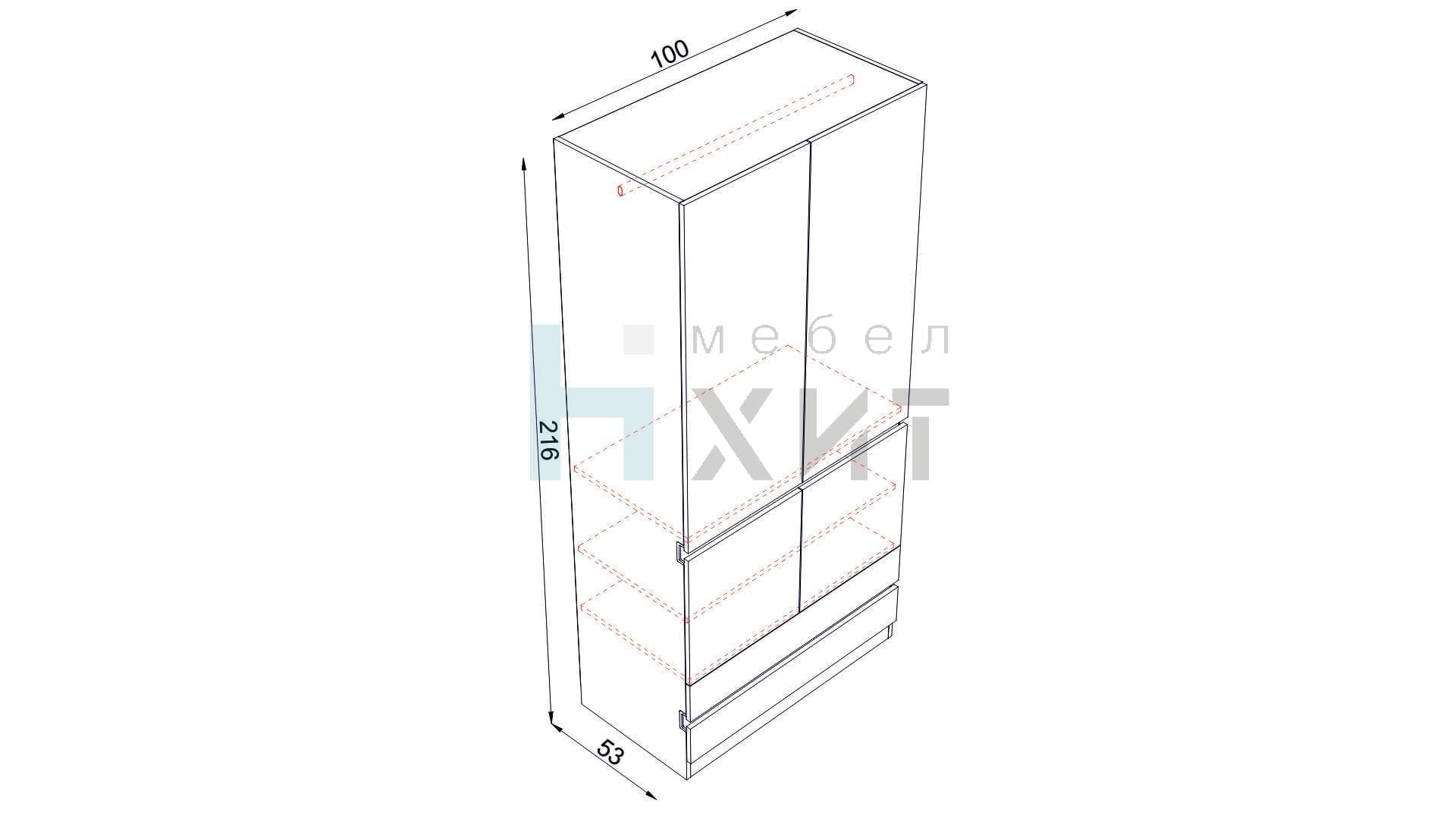 Wardrobe-Linero-2-doors